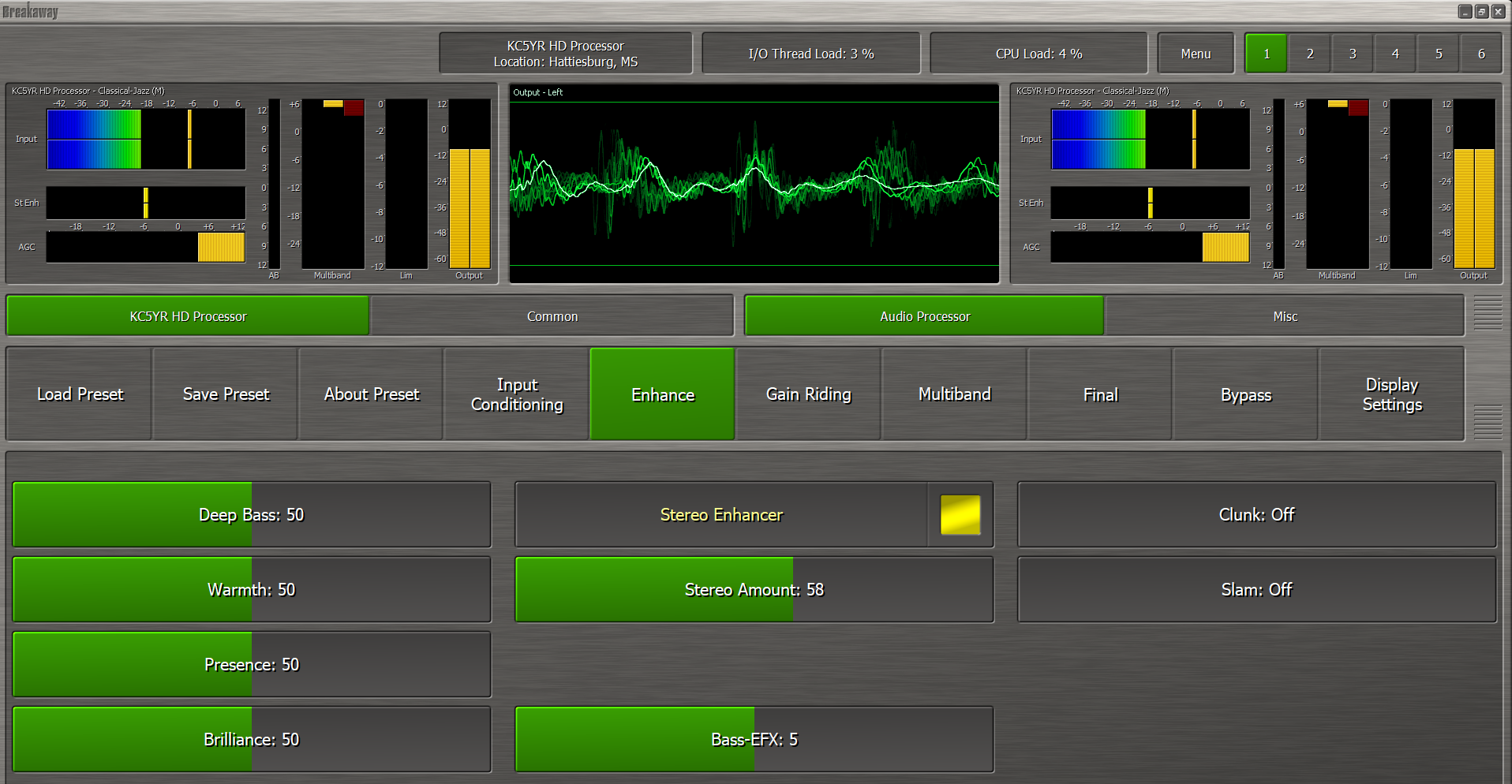 Audio processing. Multiband Compressor VST. Transient Shaper.